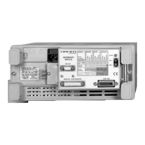 Hameg HO79-6 Manual