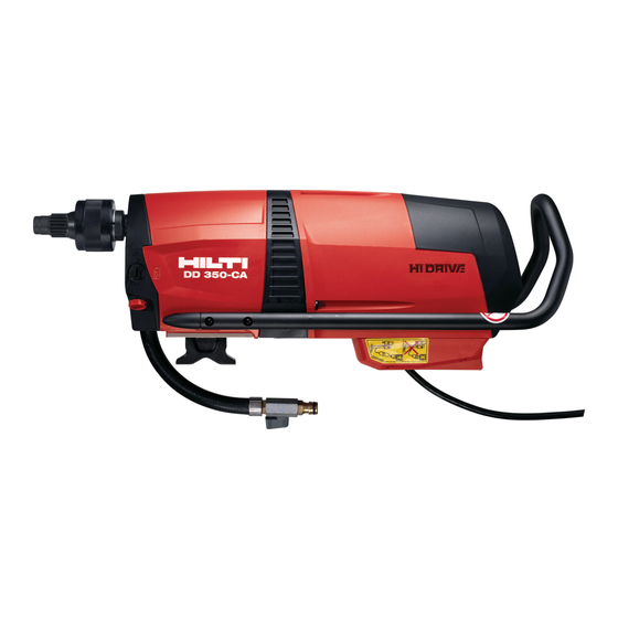 Hilti DD 350 Manual