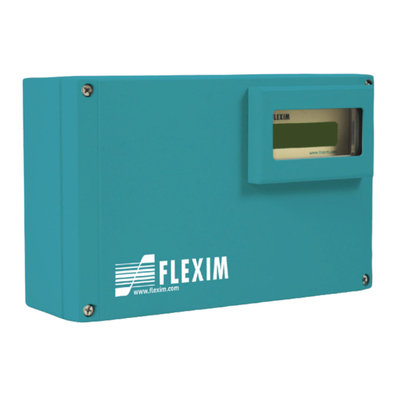 Flexim PIOX S502ID Operating	 Instruction