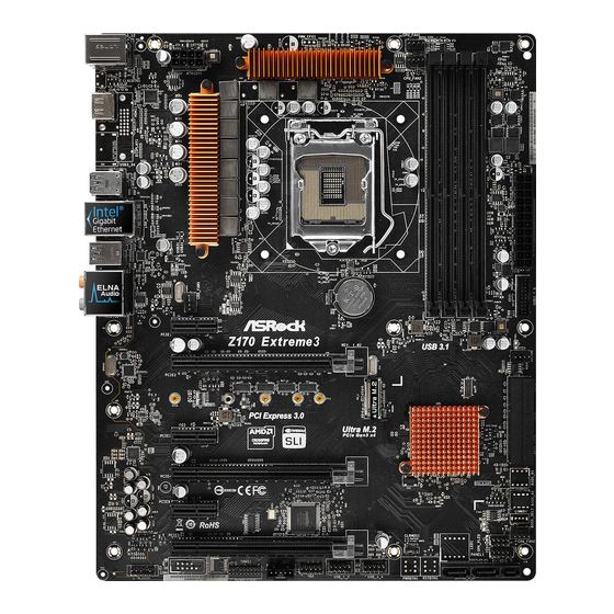 ASROCK Z170 Extreme3 User Manual