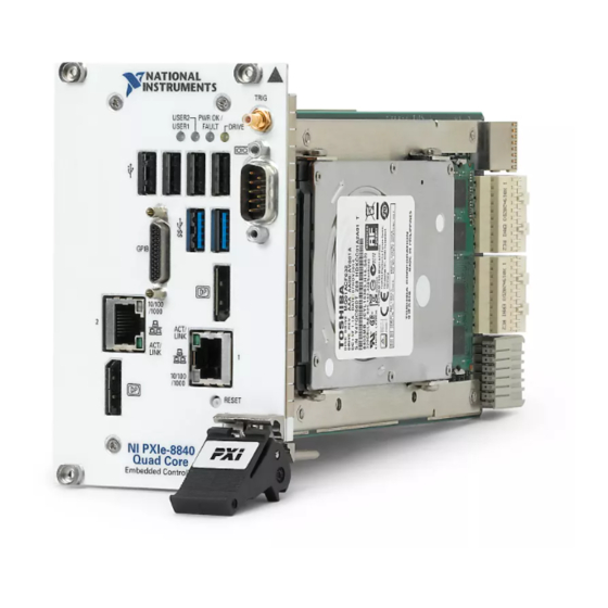 National Instruments PXIe-8840 User Manual