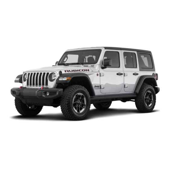 Jeep Wrangler 2018 User Manual