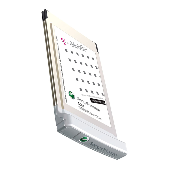 Sony Ericsson GC89 User Manual