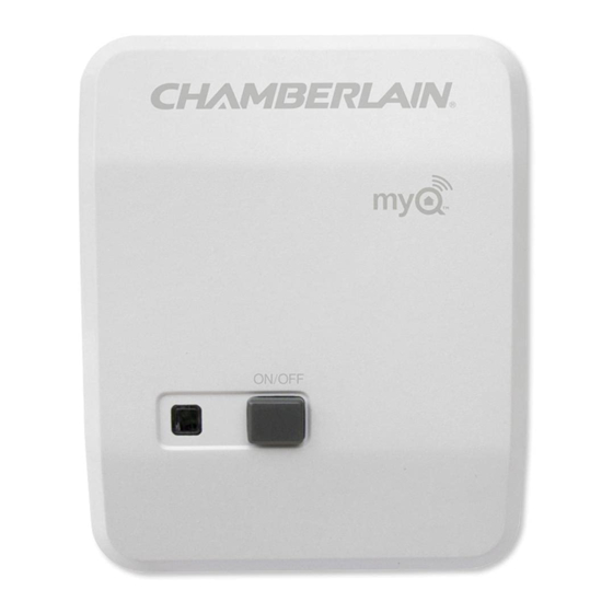 Chamberlain MyQ 825LM Manual