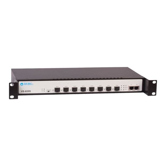 RubyTech VS-820S Network Router Manuals