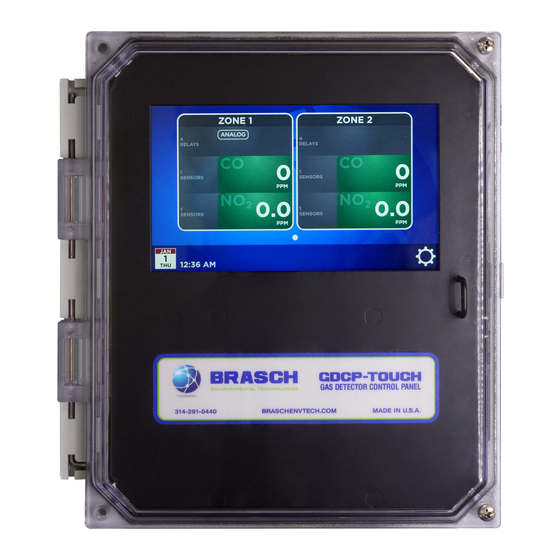 User Manuals: Brasch GDCP-Touch Gas Detector Panel