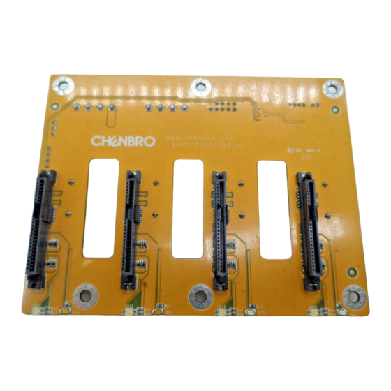 Chenbro 80H10230101A0 User Manual