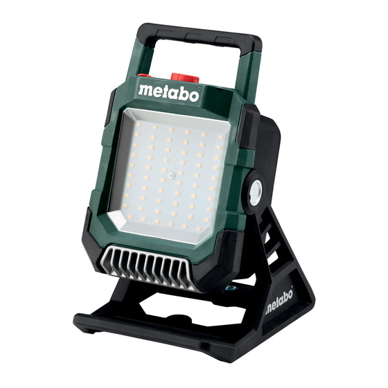 Metabo BSA 12-18 LED 2000 Manuals