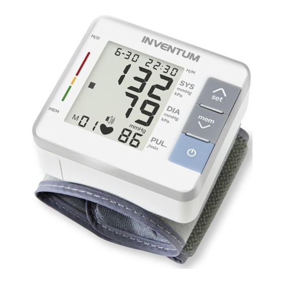 inventum BDP619 Blood Pressure Monitor Manuals