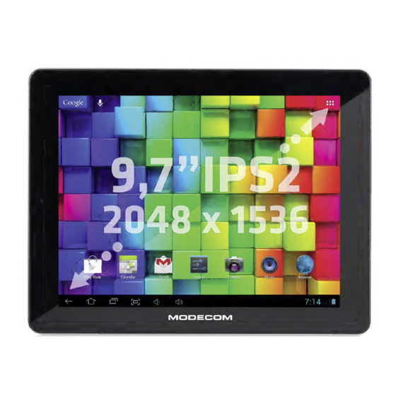 Modecom freetab 9704 IPS X4 Quick Start Manual