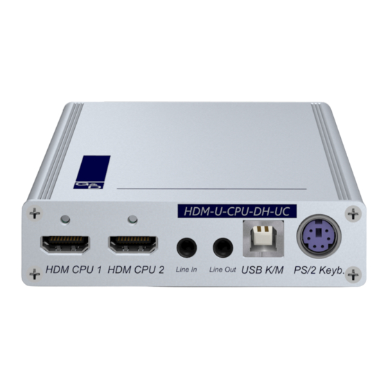 G&D HDM-CPU Series Installation And Operation Manual
