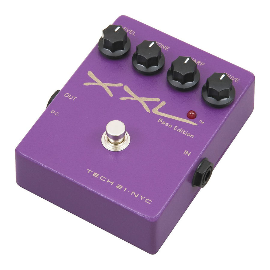 Tech 21 XXL Quick Manual