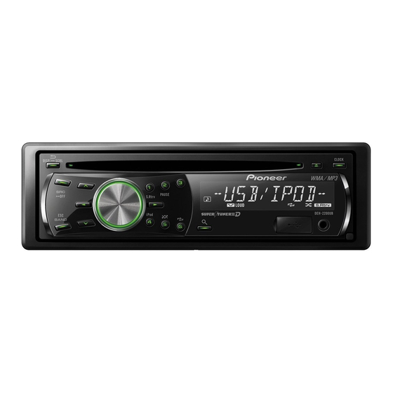 Pioneer DEH-2220UB Operation Manual