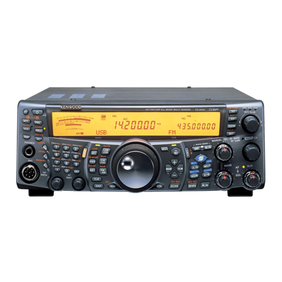 Kenwood TS-2000 Operation Procedure