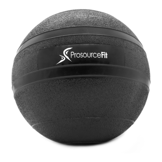 PROSOURCEFIT CLASSIC SLAM MEDICINE BALL Instruction Manual & Exercise Manual