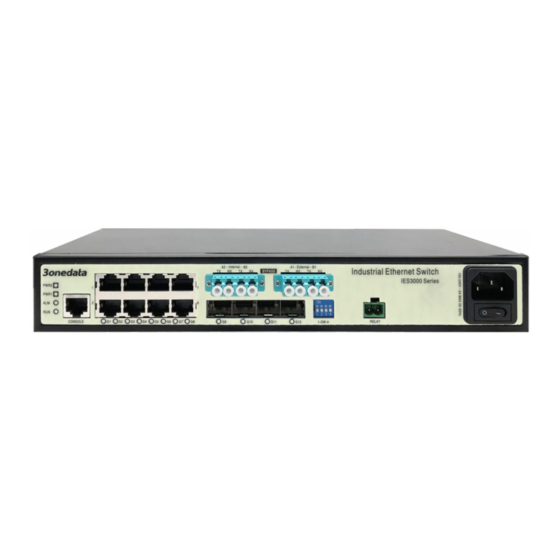3onedata IES3000 Series Quick Installation Manual