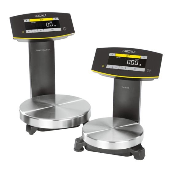 Sartorius PMA HD Installation Instructions Manual