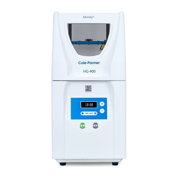 Cole Parmer HG-400 MiniG Operation Manual