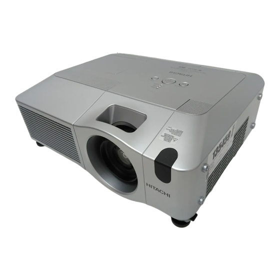 Hitachi CP-WX625 User Manual – Operating Manual