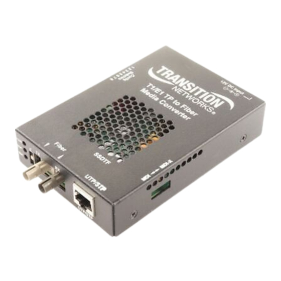 Transition Networks SSDTF10 Series User Manual