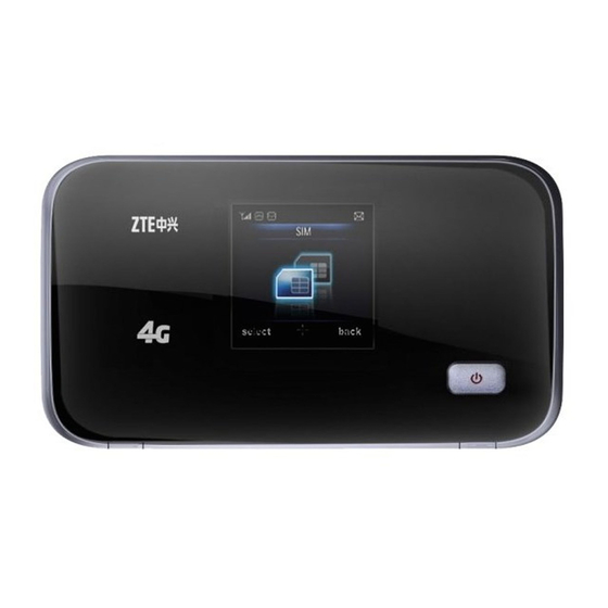 Zte MF93D User Manual