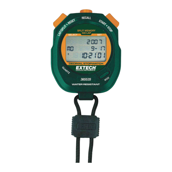 Extech Instruments 365535 User Manual