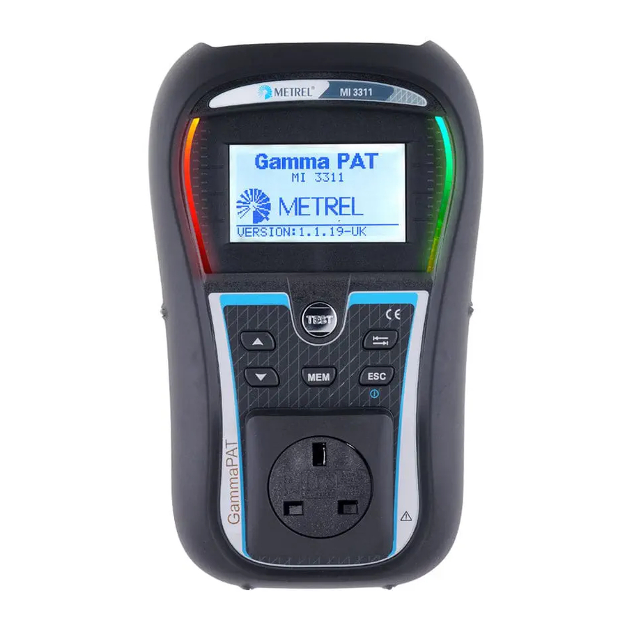 METREL GammaPAT MI 3311 Instruction Manual