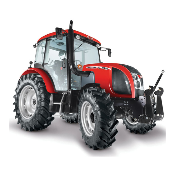 Zetor Proxima 80 2012 Operator's Manual