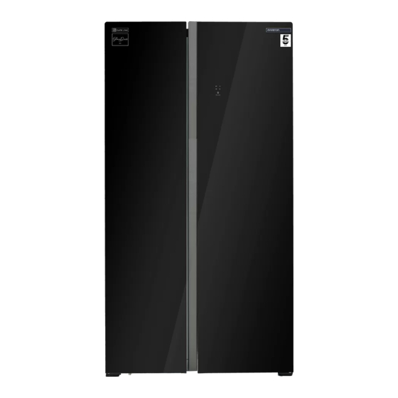 Infiniton SBS-719BGA Glass Refrigerator Manuals