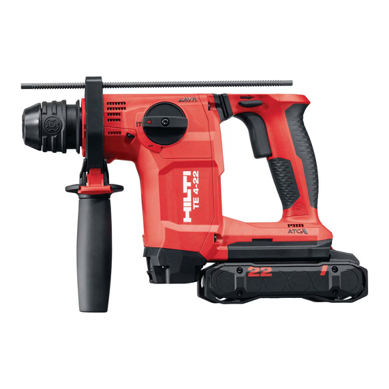 Hilti TE 4-22 Instruction Manual