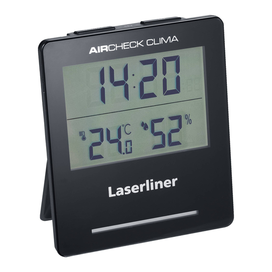 LaserLiner AirCheck Clima Instructions Manual