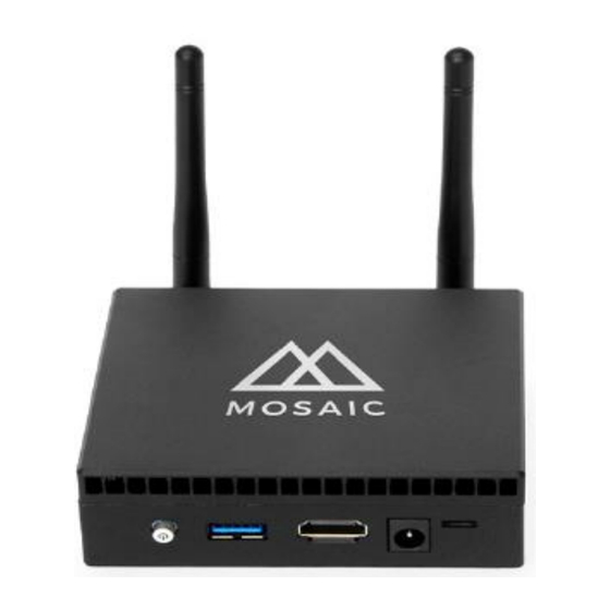 User Manuals: NEC Mosaic Connect Box Presentation