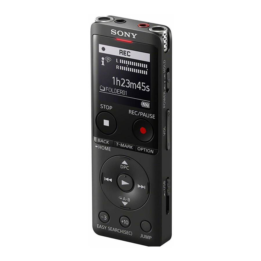 SONY ICD-UX570F - IC Recorder Manual Review and Sound Test Video