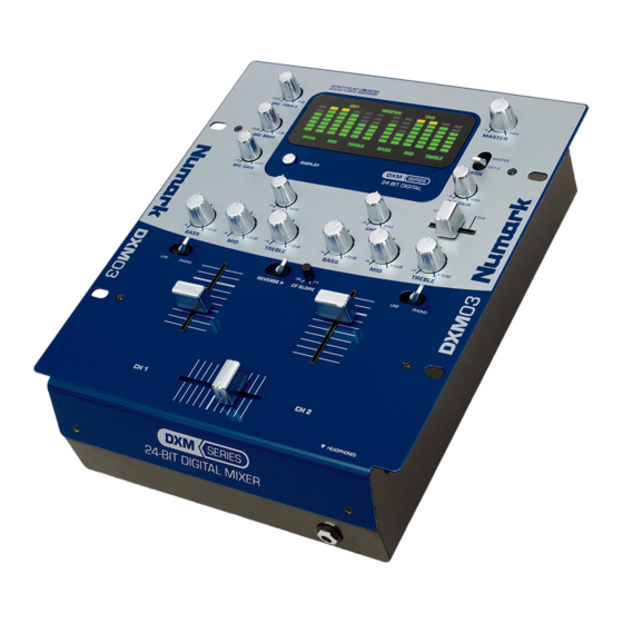 Numark DXM03 Quick Start Owner's Manual