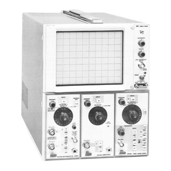Tektronix D10 Manuals