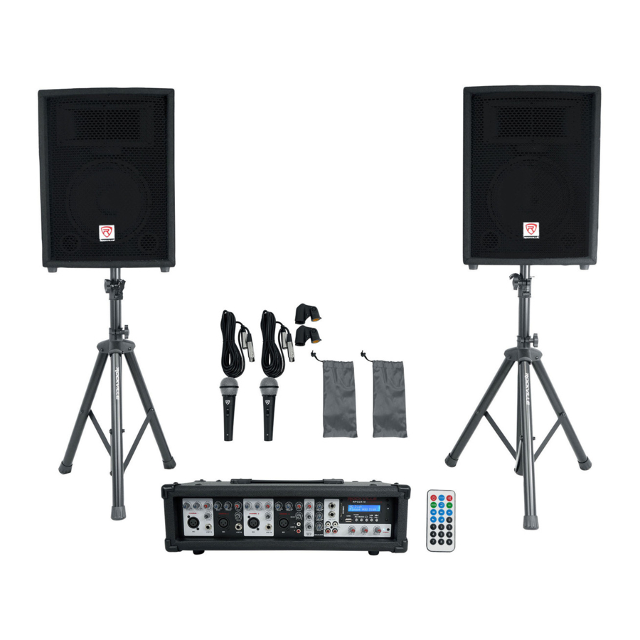 Rockville RPG2X10 V2 - Speakers Manual