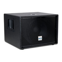 Alto TS SUB 12 TrueSonic Quick Start Manual