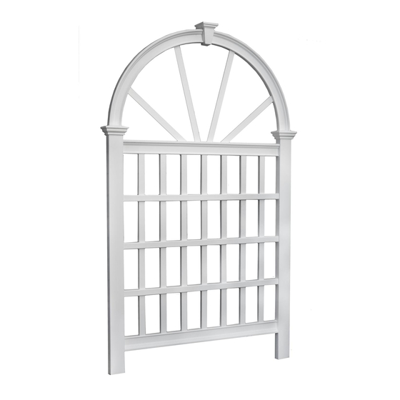New England Arbors Vienna Assembly Instructions