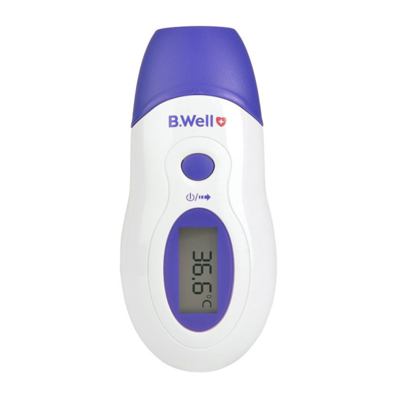 B.Well WF-1000 Infrared Thermometer Manuals