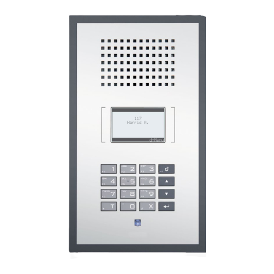Commend WS 800 Series Operating Instructions