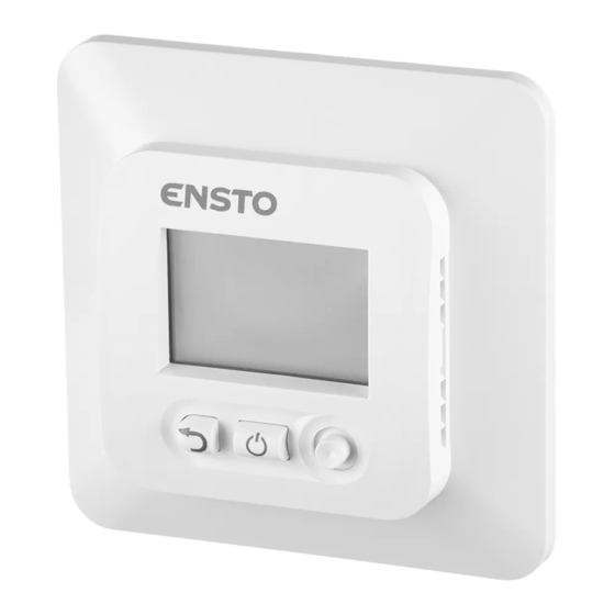 ensto ECO10LCDJR Programmable Thermostat Manuals