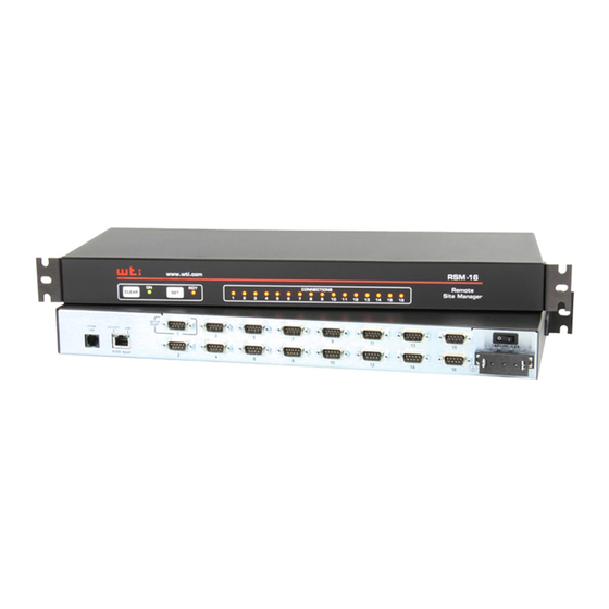 WTI RSM-8R8 User Manual