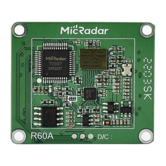 MicRadar R60ATR1 Using Manual
