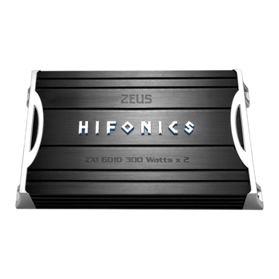 Hifonics Zeus ZXi6010 Manual