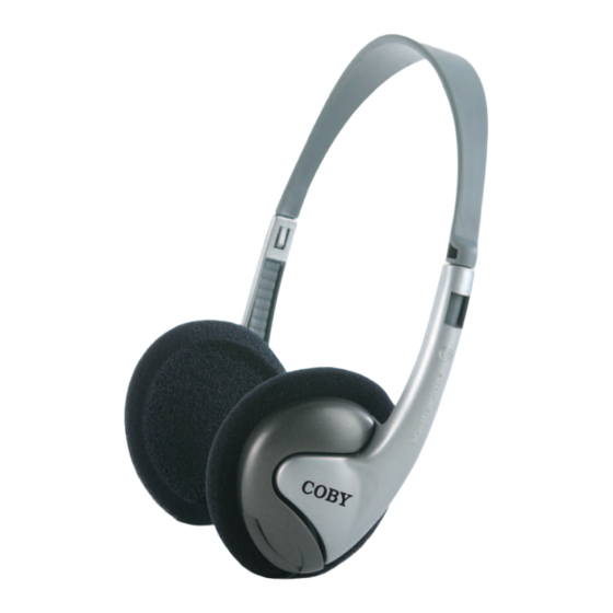 Coby CVH89 - Headphones - Semi-open Specification Sheet
