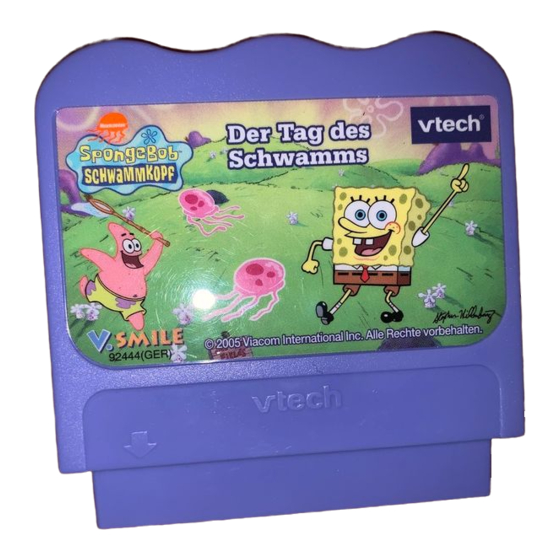 Vtech V.Smile: SpongeBob SquarePants A Day in the Life of a Sponge Manuals