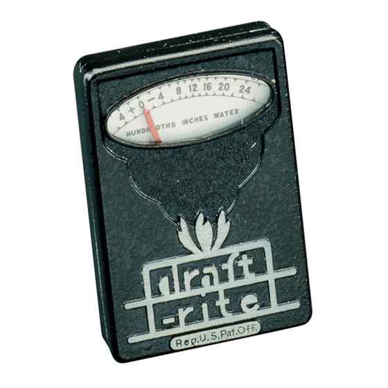 Bacharach DRAFTRITE Instruction