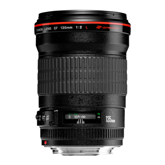 Canon EF135mm f/2L USM User Manual