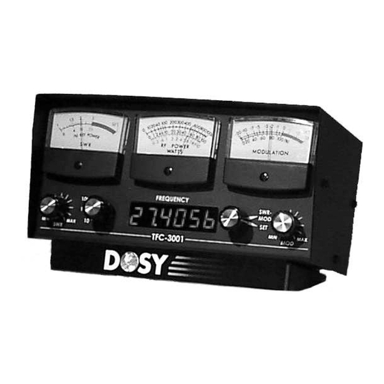 Dosy TFC-3001 Instruction Manual