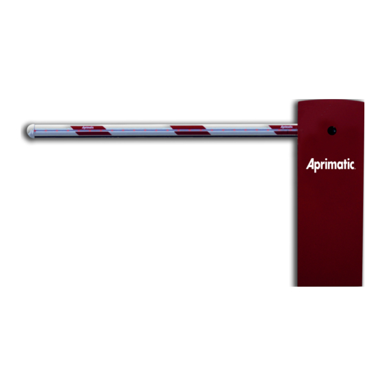 Aprimatic PARK 30 XT Instructions For Installation, Use And Maintenance Manual
